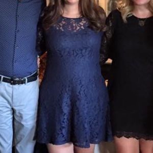 Lace Blue Dress